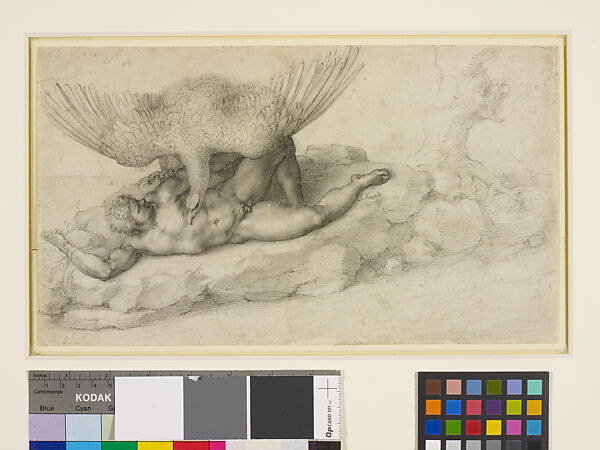Tityus (recto); Sketches for a Resurrection of Christ (verso), Michelangelo Buonarroti (Italian, Caprese 1475–1564 Rome), Black chalk 