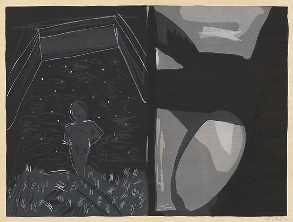 In the Garden, no. 190, Jennifer Bartlett (American, Long Beach, California 1941–2022 Amagansett, New York), Diptych (a) silkscreen; (b) woodcut