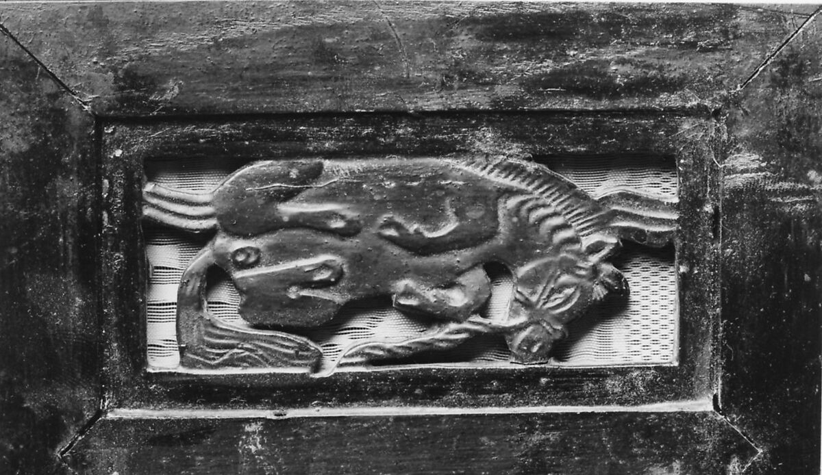 Palanquin, Lacquered wood with paper, cellulosic acetate and silk cushion, Korea