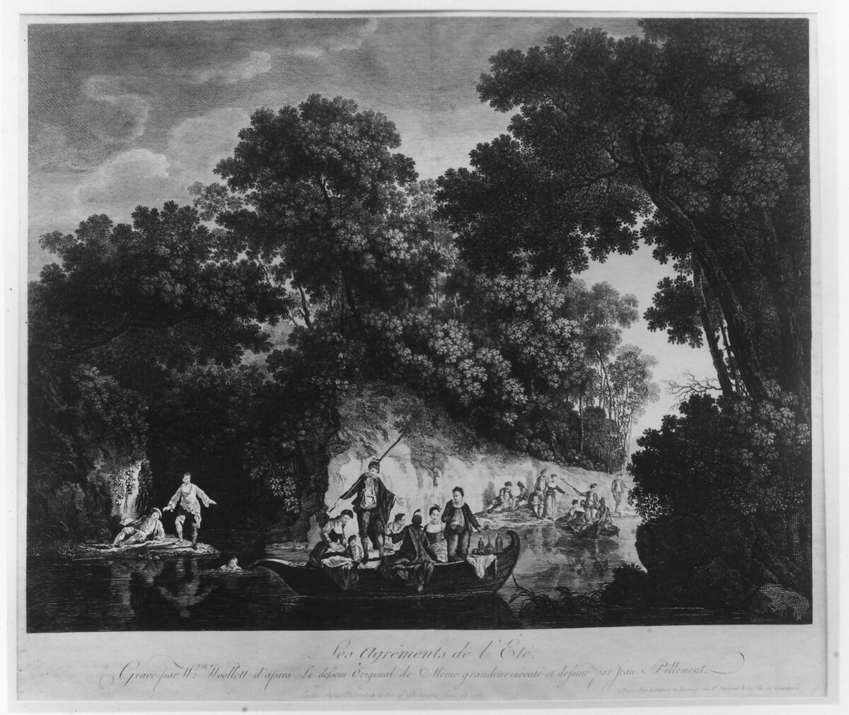 The Pleasures of Summer (Les Agréments de Été), Pierre Charles Canot (French, Paris 1710–1777 Kentish Town, London (active England)), Etching 