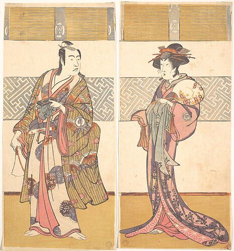 Kabuki Actors Sawamura Sōjūrō III and Segawa Kikunojō III
