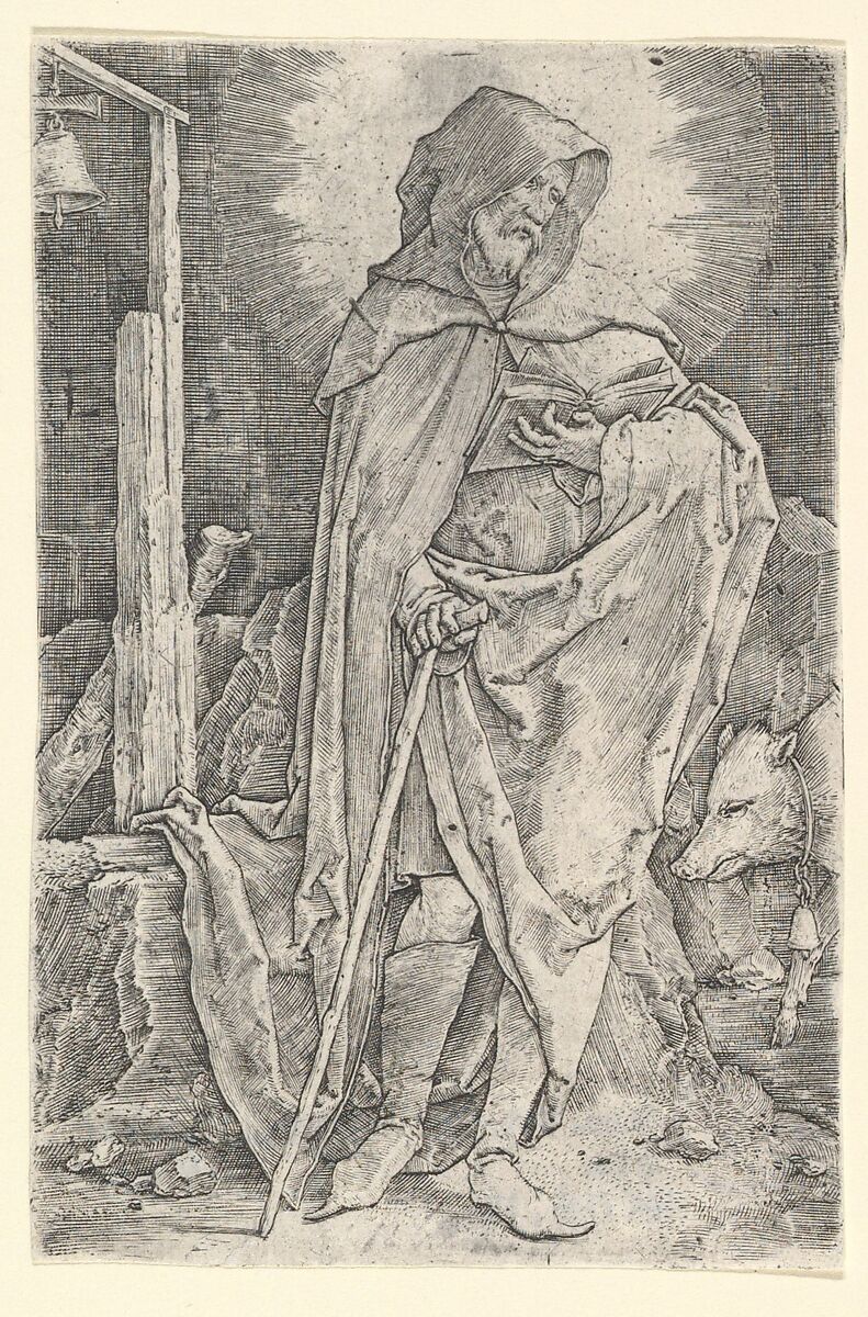 St. Anthony, Lucas van Leyden (Netherlandish, Leiden ca. 1494–1533 Leiden), Engraving 