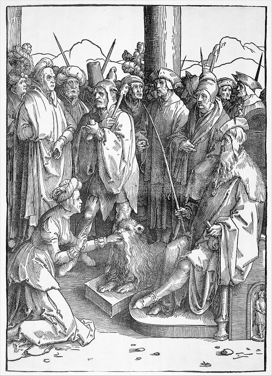 The Mouth of Truth, Lucas van Leyden (Netherlandish, Leiden ca. 1494–1533 Leiden), Woodcut