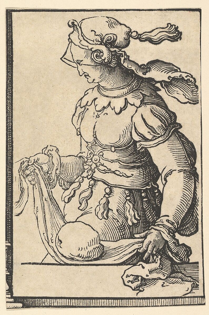 Cumean Sibyl, from the series of Sibyls, Lucas van Leyden (Netherlandish, Leiden ca. 1494–1533 Leiden), Woodcut 