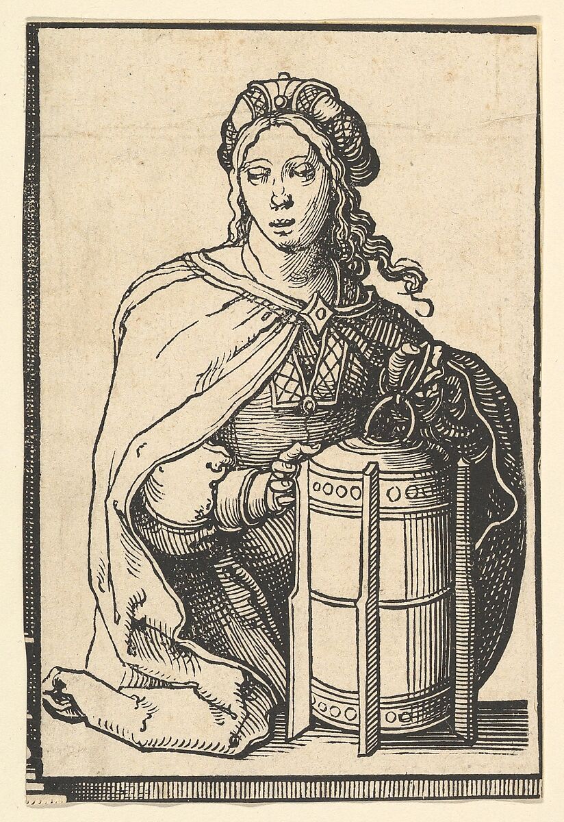 Persian Sibyl, from the series of Sibyls, Lucas van Leyden (Netherlandish, Leiden ca. 1494–1533 Leiden), Woodcut 