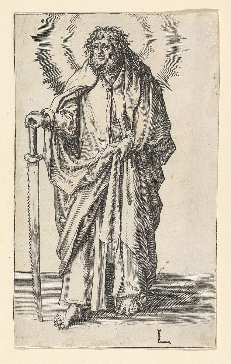 St. Simon, Lucas van Leyden (Netherlandish, Leiden ca. 1494–1533 Leiden), Engraving 
