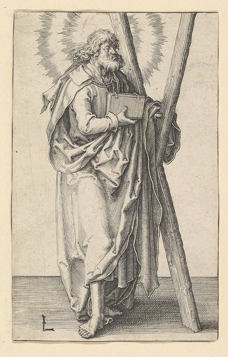 St. Andrew, Lucas van Leyden (Netherlandish, Leiden ca. 1494–1533 Leiden), Engraving 