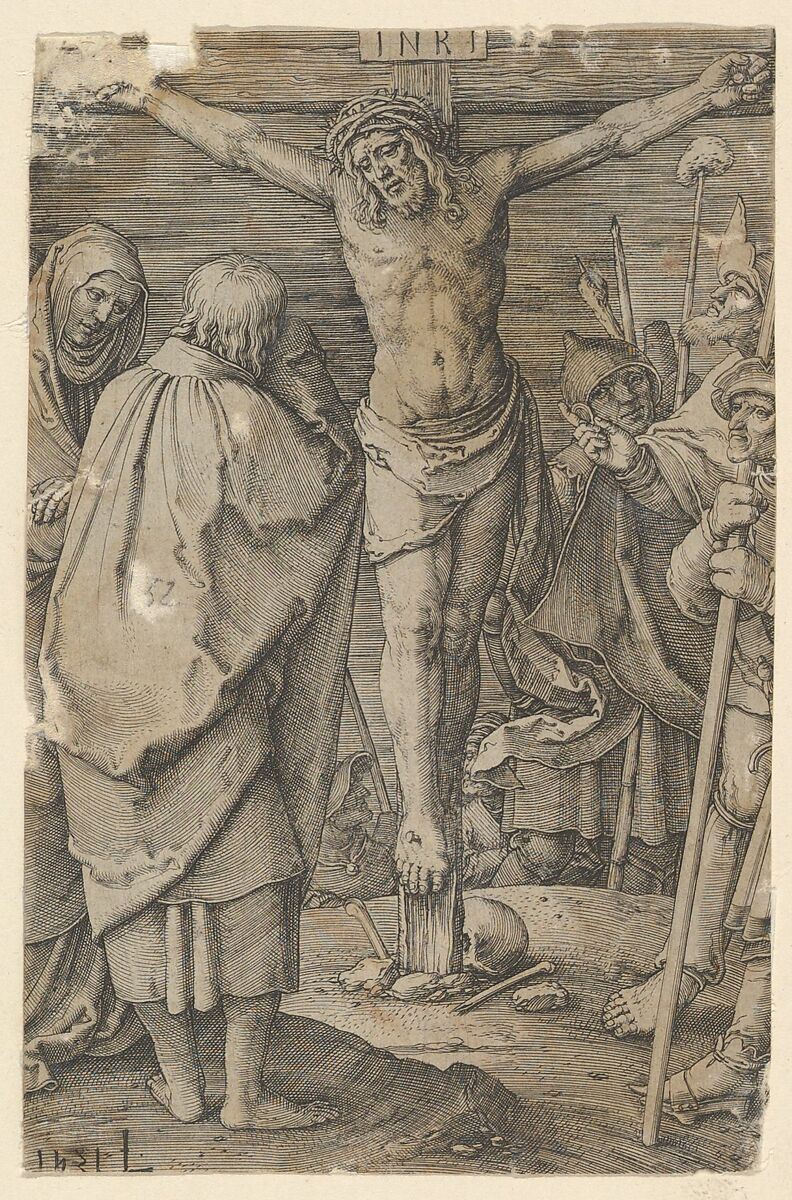 Crucifixion, from the series The Passion, Lucas van Leyden (Netherlandish, Leiden ca. 1494–1533 Leiden), Engraving 