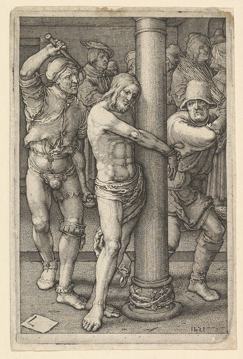 The Flagellation, from "The Passion of Christ", Jan Muller (Netherlandish, Amsterdam 1571–1628 Amsterdam), Engraving; second state of three 