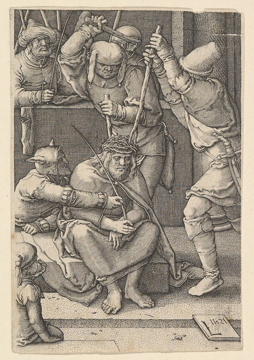 Christ Crowned with Thorns, from "The Passion of Christ", Jan Muller (Netherlandish, Amsterdam 1571–1628 Amsterdam), Engraving; second state of three 