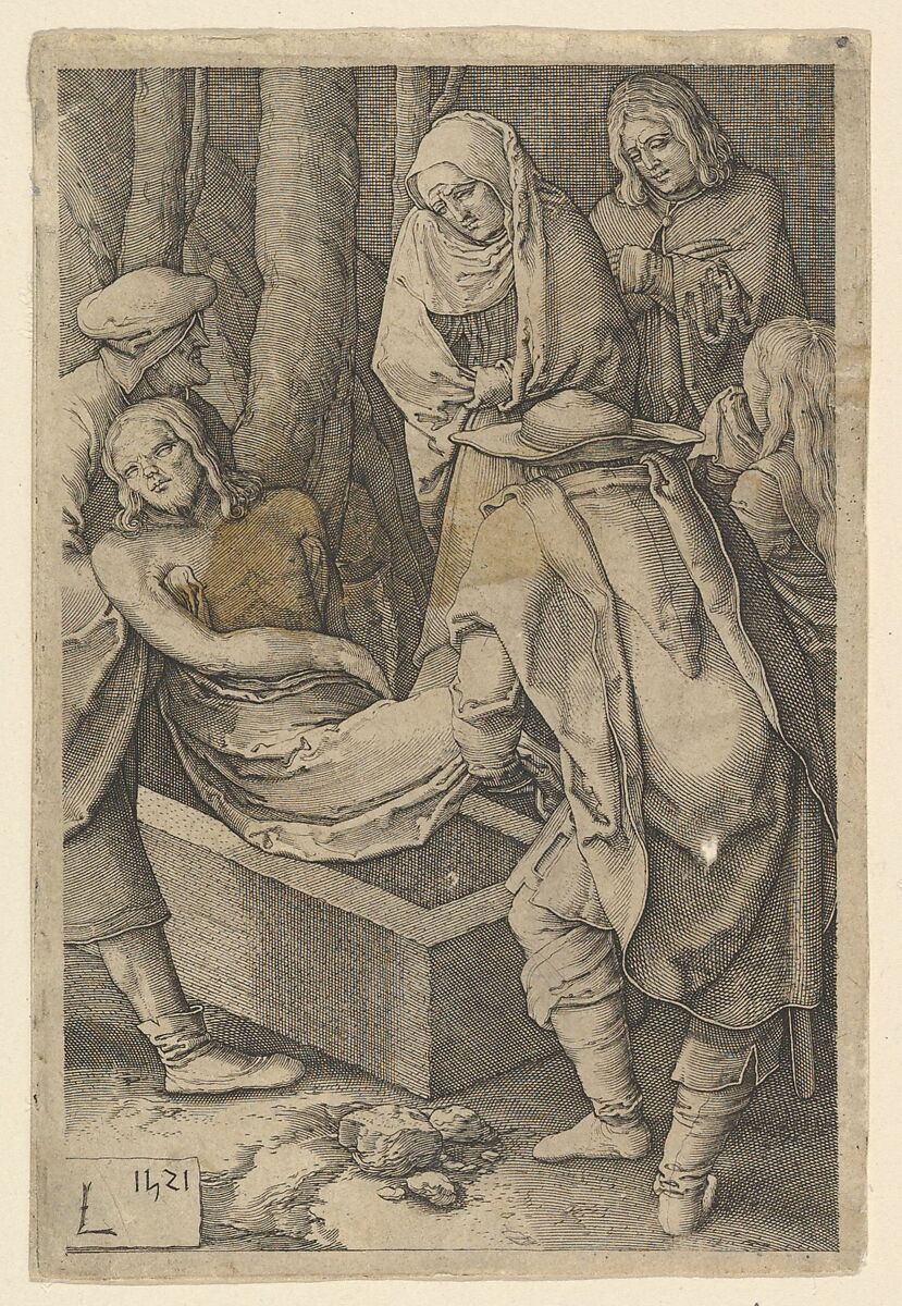 The Entombment, from "The Passion of Christ", Jan Muller (Netherlandish, Amsterdam 1571–1628 Amsterdam), Engraving; second state of three 