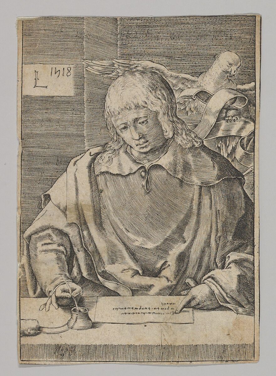 St. John (copy), from the series The Four Evangelists, After Lucas van Leyden (Netherlandish, Leiden ca. 1494–1533 Leiden) 