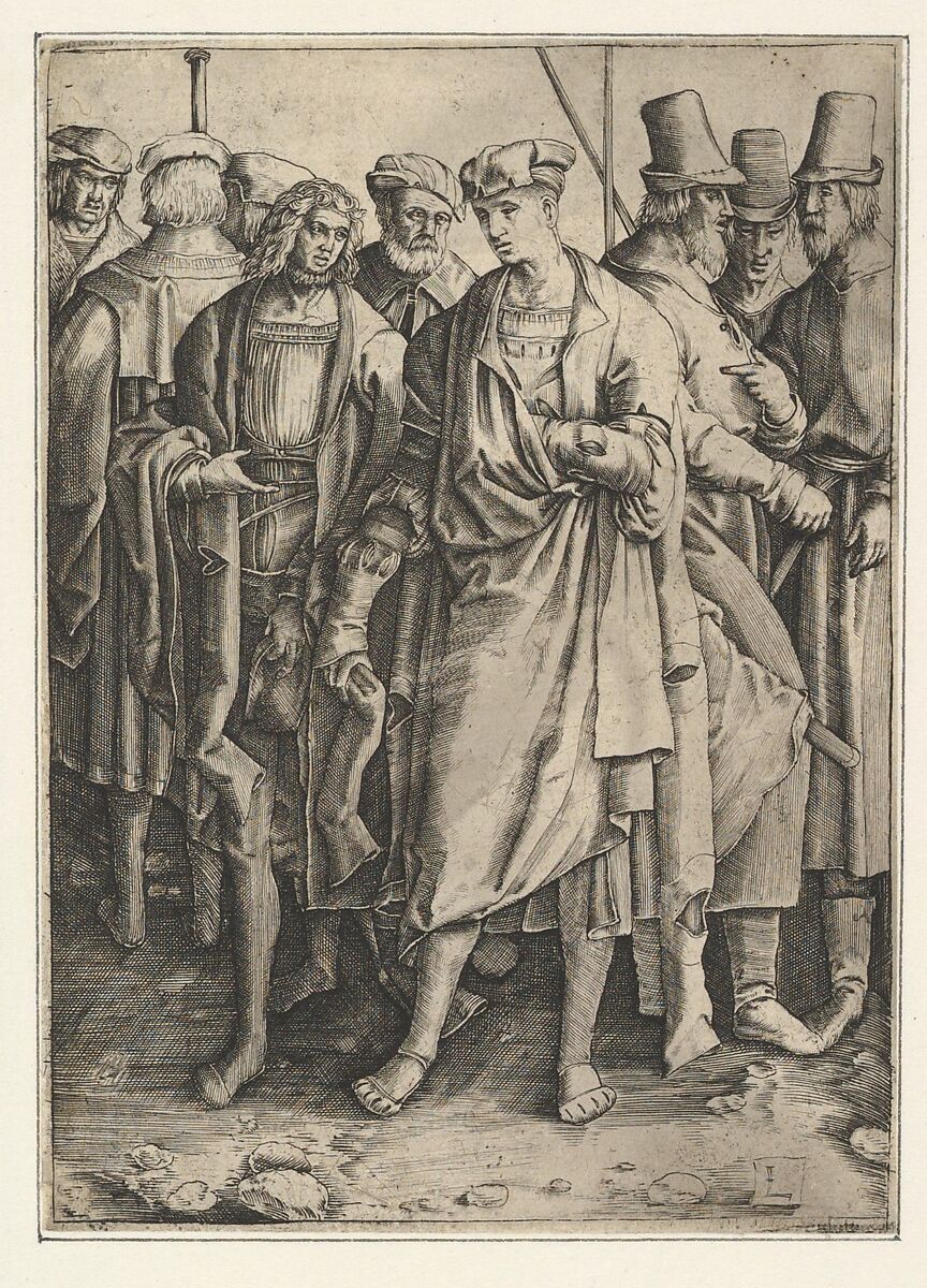 Group of Armed Men (copy), After Lucas van Leyden (Netherlandish, Leiden ca. 1494–1533 Leiden), Engraving 