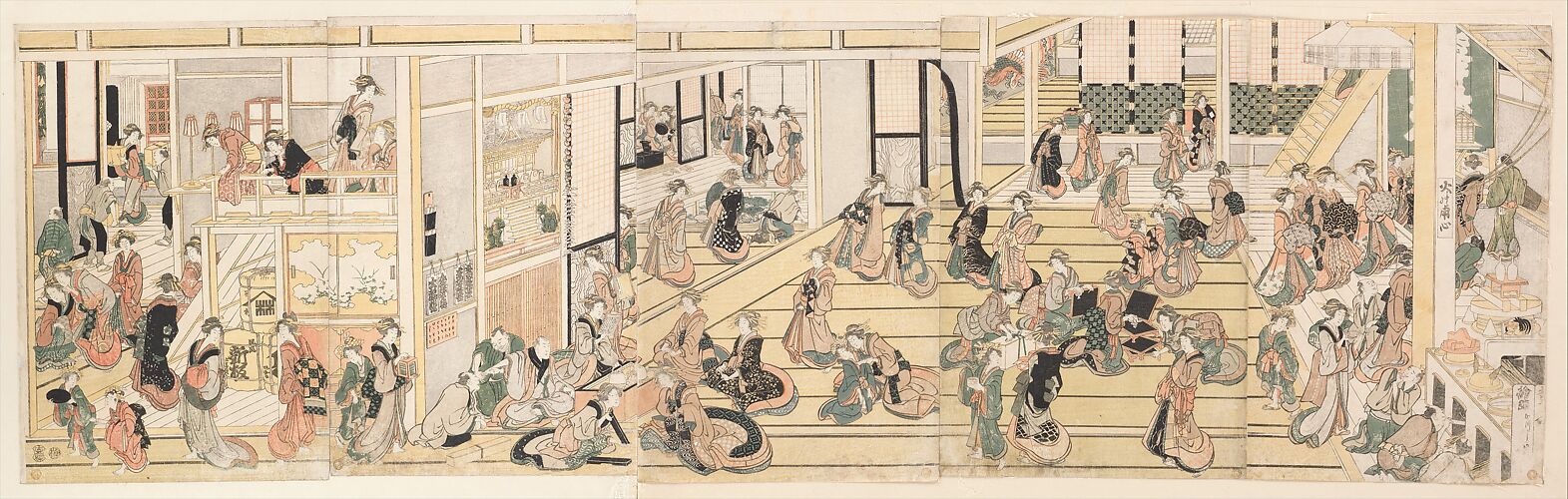 New Year's Day at the Ōgiya Brothel, Yoshiwara