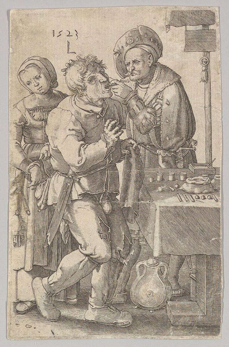 The Dentist (reverse copy), Jan Muller (Netherlandish, Amsterdam 1571–1628 Amsterdam) 