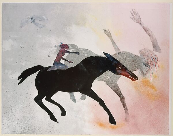 Dawn Rider, Mary Frank (American (born England), London, 1933), Monotype 