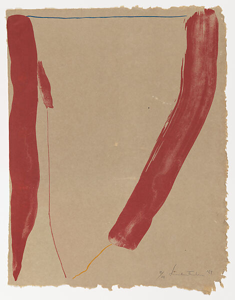 A Slice of the Stone Itself, Helen Frankenthaler (American, New York 1928–2011 Darien, Connecticut), Lithograph 