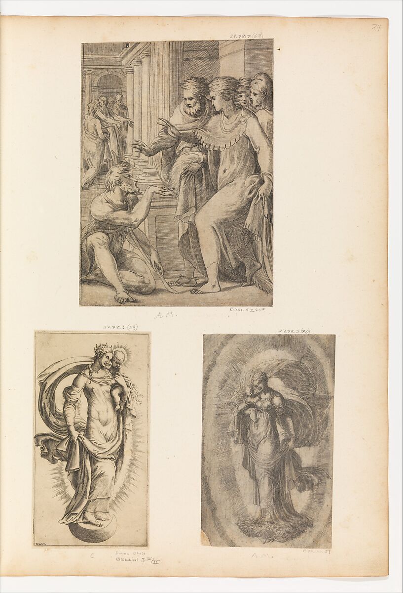 Virgin and Child (The Immaculate Conception), Diana Scultori (Italian, Mantua ca. 1535?–after 1588 Rome) 