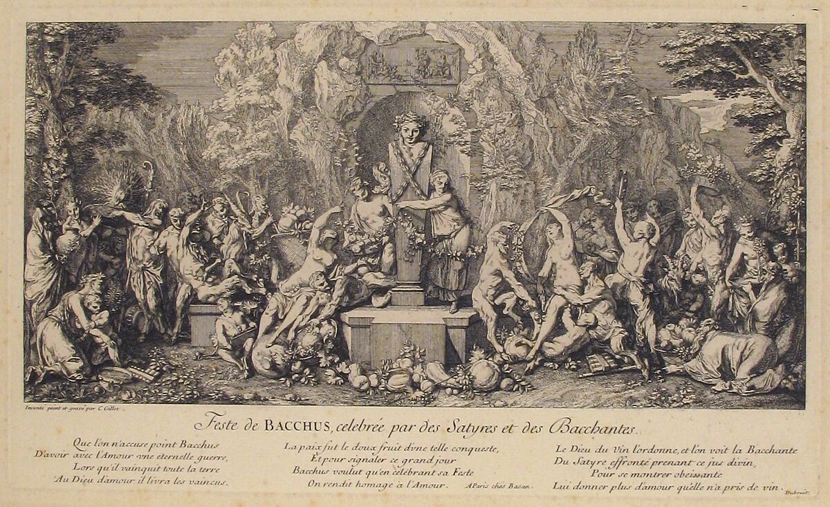 The Fête of Bacchus, Claude Gillot (French, Langres 1673–1722 Paris), Etching and engraving, fifth state