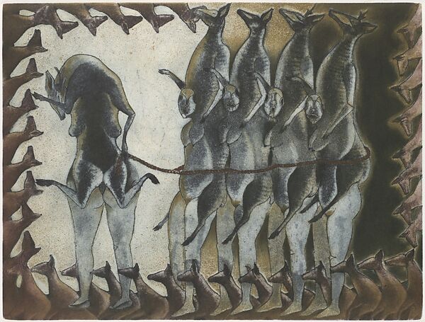 Deers (venados), Francisco Toledo (Mexican, Juchitán, 1940–2019 Oaxaca), Color etching and aquatint 