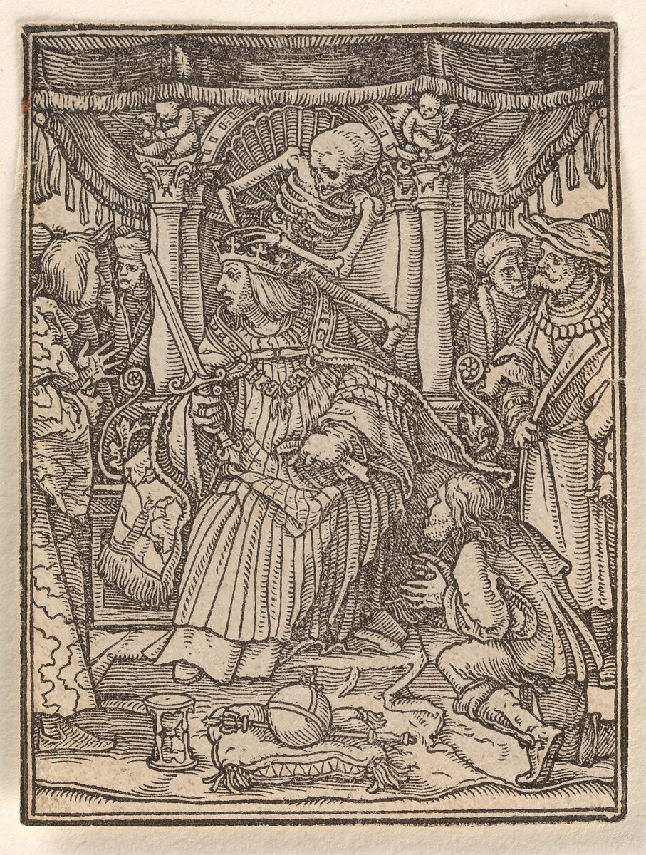 Designed by Hans Holbein the Younger | The Emperor, from The Dance of ...