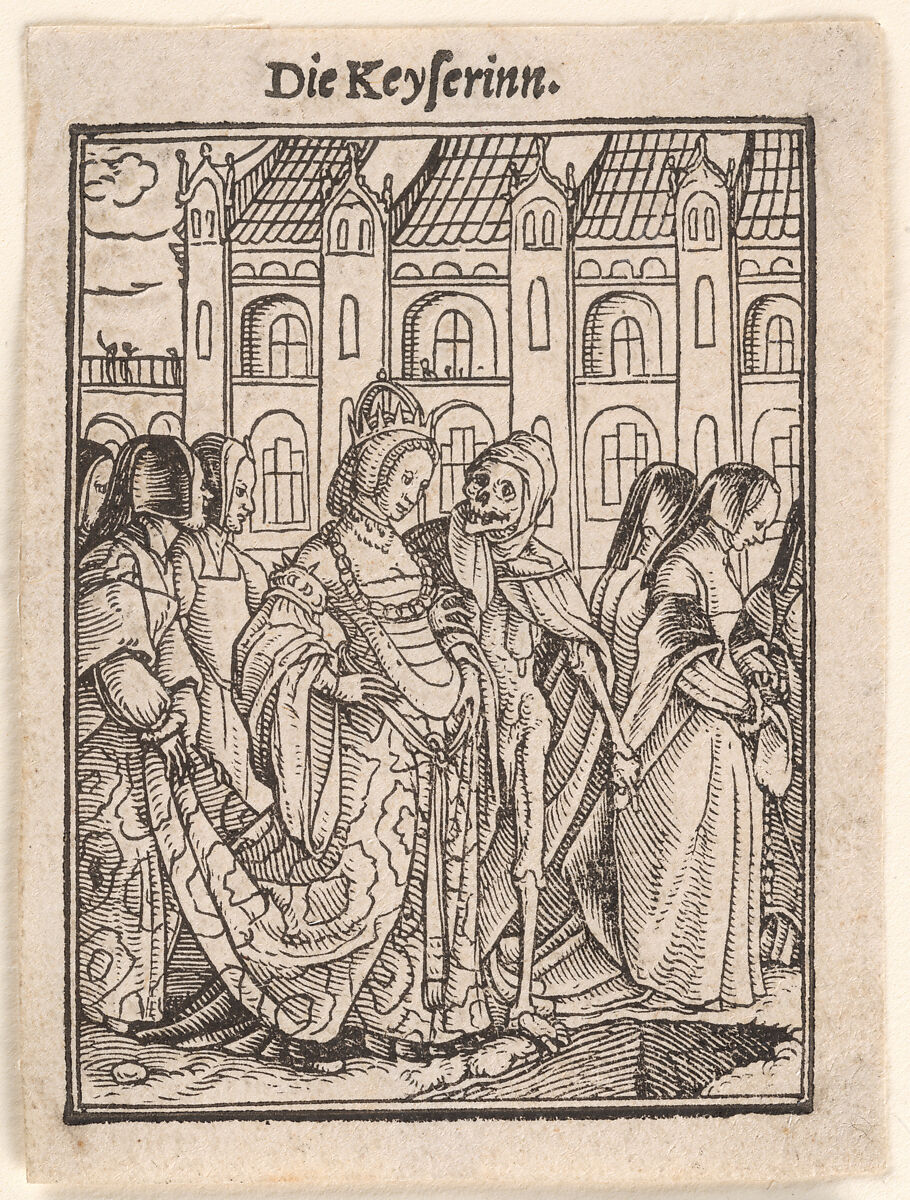 The Empress, from The Dance of Death, Designed by Hans Holbein the Younger (German, Augsburg 1497/98–1543 London), Woodcut 