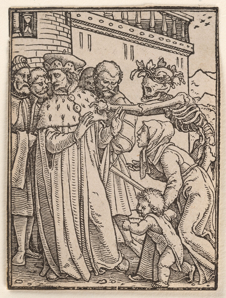 The Duke, from "The Dance of Death", Hans Holbein the Younger (German, Augsburg 1497/98–1543 London), Woodcut 
