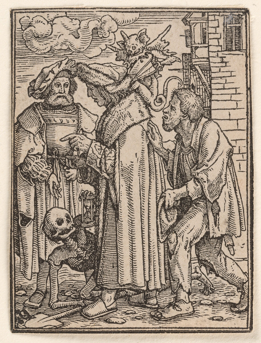 The Councillor, from "The Dance of Death", Hans Holbein the Younger (German, Augsburg 1497/98–1543 London), Woodcut 