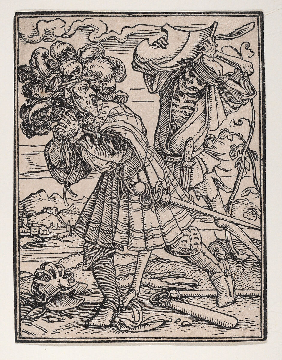 Designed by Hans Holbein the Younger | The Count, from The Dance of ...