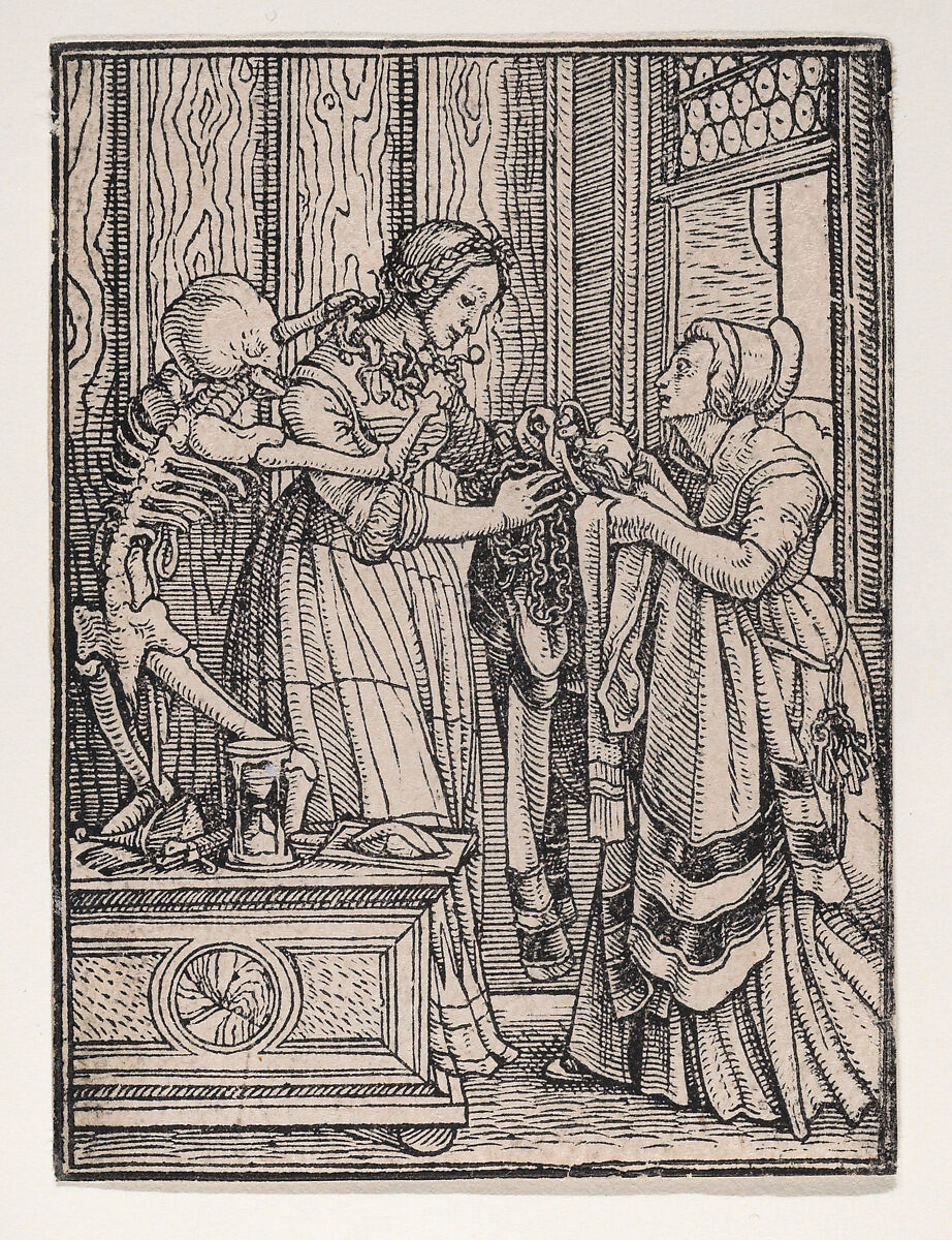 The Countess, from The Dance of Death, Drawn by Hans Holbein the Younger (German, Augsburg 1497/98–1543 London), Woodcut 