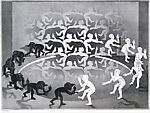 The Encounter, M. C. Escher  Dutch, Lithograph