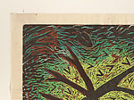 Thicket, Louisa Chase (American (born Panama), Panama City 1951–2016 East Hampton, New York), Woodcut with watercolor additions