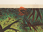 Thicket, Louisa Chase (American (born Panama), Panama City 1951–2016 East Hampton, New York), Woodcut with watercolor additions