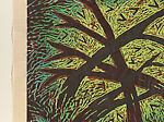 Thicket, Louisa Chase (American (born Panama), Panama City 1951–2016 East Hampton, New York), Woodcut with watercolor additions