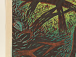 Thicket, Louisa Chase (American (born Panama), Panama City 1951–2016 East Hampton, New York), Woodcut with watercolor additions