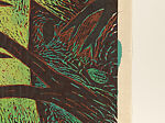 Thicket, Louisa Chase (American (born Panama), Panama City 1951–2016 East Hampton, New York), Woodcut with watercolor additions