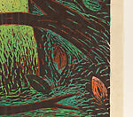 Thicket, Louisa Chase (American (born Panama), Panama City 1951–2016 East Hampton, New York), Woodcut with watercolor additions