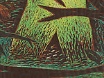 Thicket, Louisa Chase (American (born Panama), Panama City 1951–2016 East Hampton, New York), Woodcut with watercolor additions