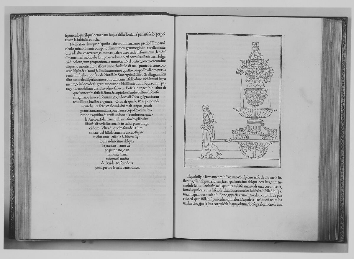 Hypnerotomachia Poliphili, Francesco Colonna (Italian, ca. 1453–1517), Printed book with woodcut illustrations