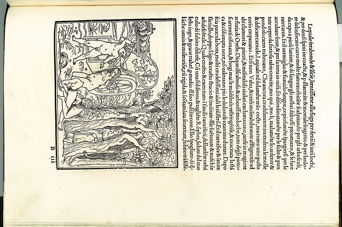 Hypnerotomachia Poliphili, Francesco Colonna (Italian, ca. 1453–1517), Printed book with woodcut illustrations