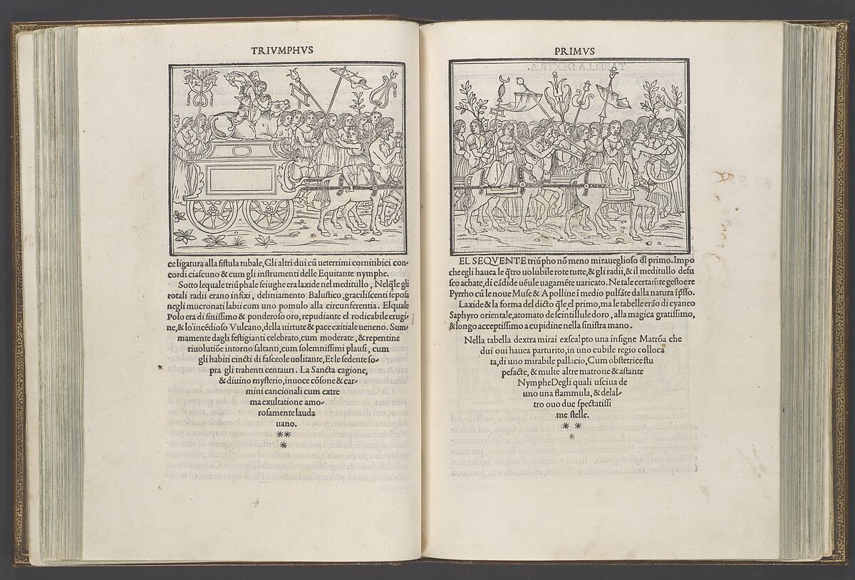Hypnerotomachia Poliphili, Francesco Colonna (Italian, ca. 1453–1517), Printed book with woodcut illustrations