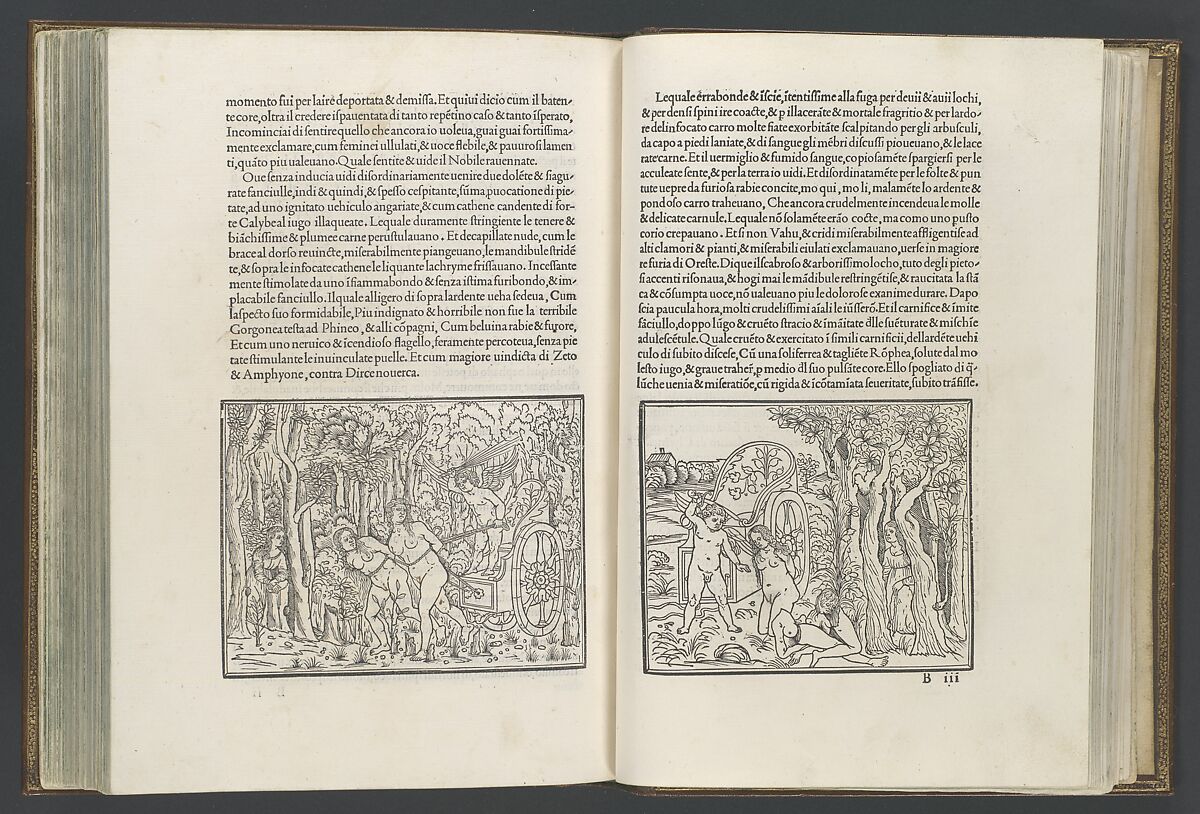 Hypnerotomachia Poliphili, Francesco Colonna (Italian, ca. 1453–1517), Printed book with woodcut illustrations