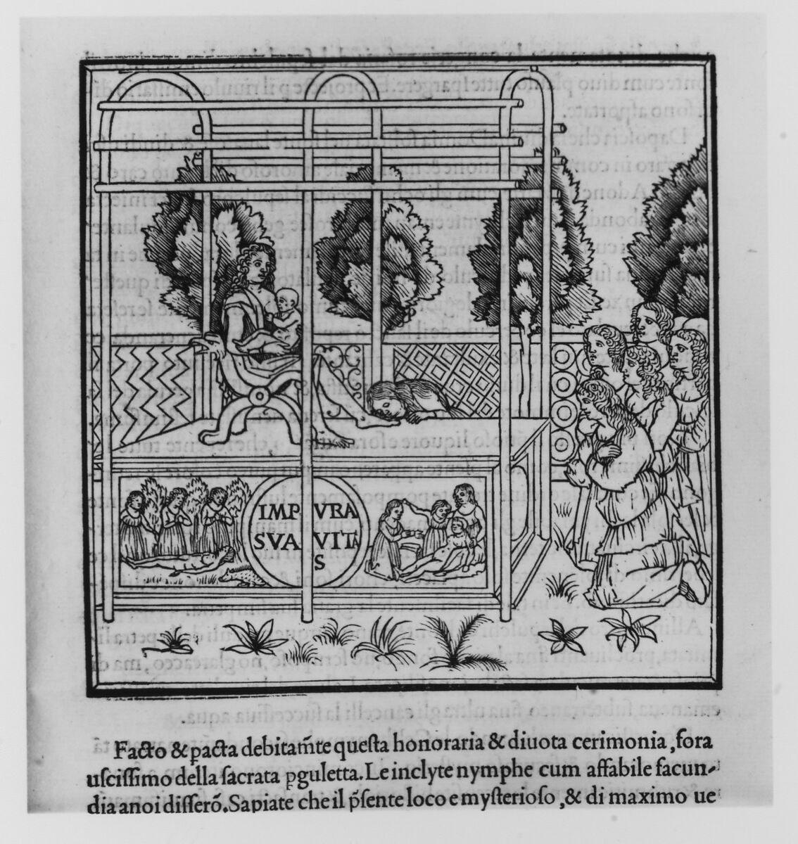 Hypnerotomachia Poliphili, Francesco Colonna (Italian, ca. 1453–1517), Printed book with woodcut illustrations