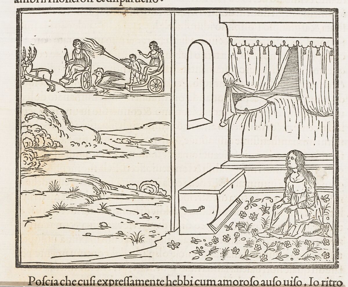 Hypnerotomachia Poliphili, Francesco Colonna (Italian, ca. 1453–1517), Printed book with woodcut illustrations