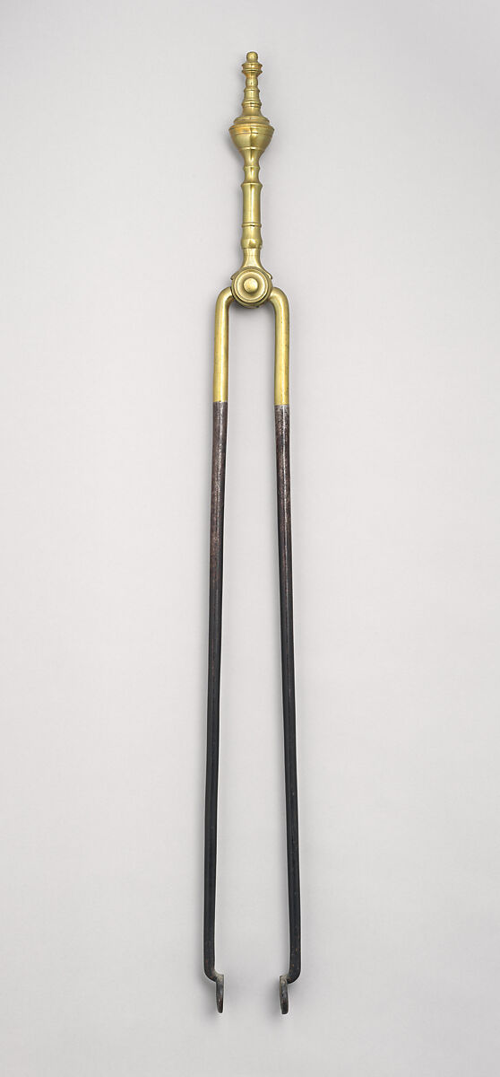 Tongs, Brass, iron, American