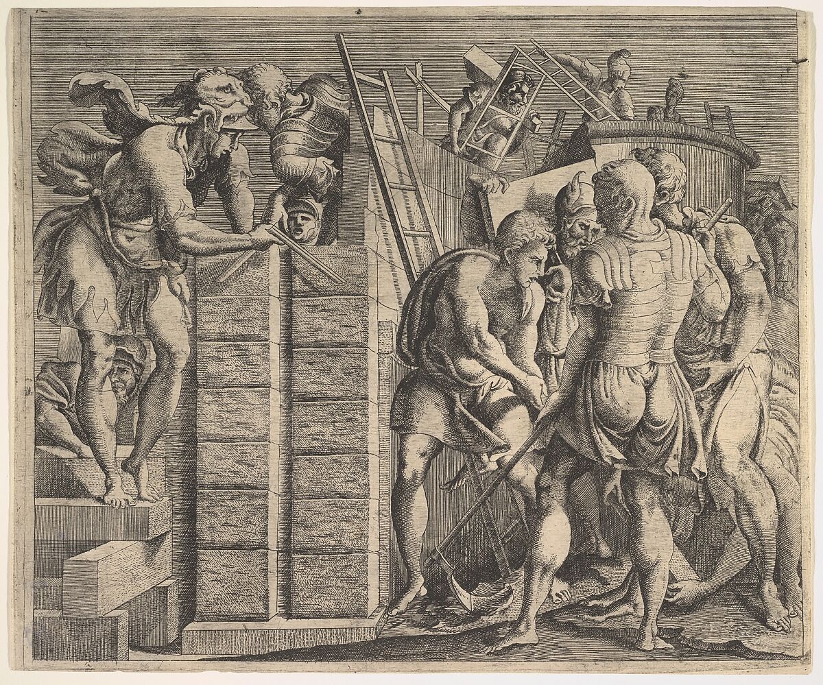 Cadmus Founding Thebes, Master of the Story of Cadmus (active ca. 1542–47), Etching 