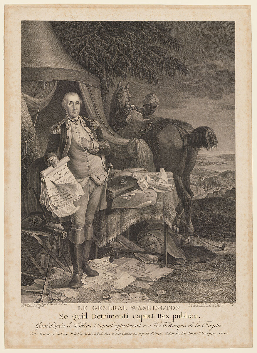 Le Général Washington, Noël Le Mire (French, Rouen 1724–1801 Paris), Etching and engraving 