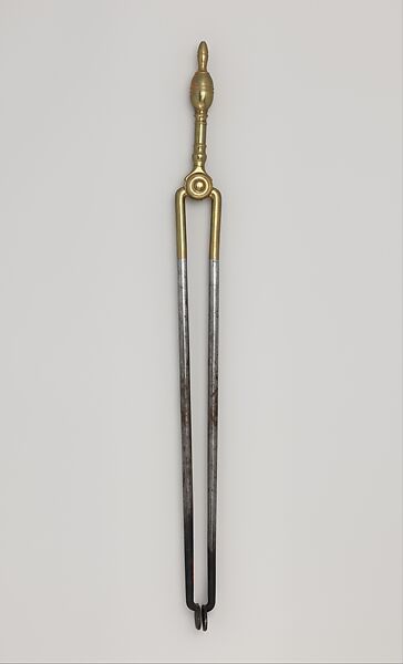 Fire Tongs, Brass, steel 