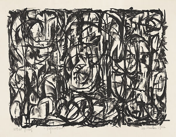 Refractions, Lee Krasner (American, Brooklyn, New York 1908–1984 New York), Lithograph 