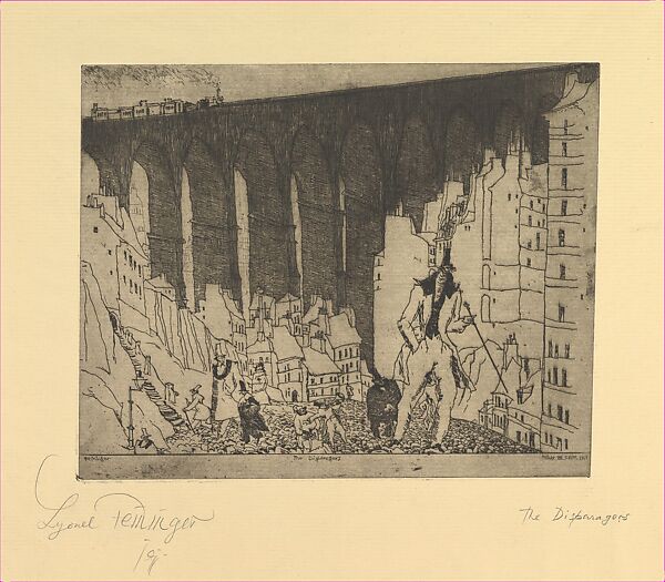 The Disparagers, Lyonel Charles Feininger (American, New York 1871–1956 New York), Etching 